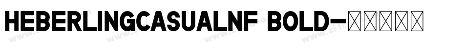 HeberlingCasualNF Bold字体转换